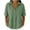 A Army Green, variant on Womens Blouses Ndbuld Women's Fashionable Casual Linen Color Turtleneck Long-sleeved Button And Snap V-neck Top Short-sleeved V-neck Top/shirt Navy L