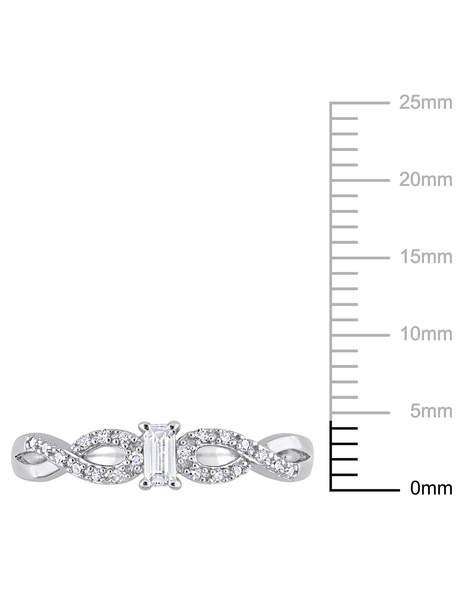 Everly Women's Created Sapphire and Created Sterling Silver Ring