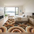 thumbnail image 3 of ODIKA 3'x5' Machine Washable Non-Slip Area Rug, Art Nouveau Burnt Orange High Traffic Rug, Orange, 1255130, 3 of 7