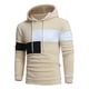 thumbnail image 1 of Sudadera con capucha de manga larga para hombre, abrigo de color con costuras, chaqueta, prendas de vestir, Tops deportivos Pompotops  oipoqjl17490, 1 of 4