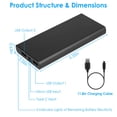 thumbnail image 3 of iMounTEK Portable Power Packs 10000mAh Mini Battery Charger With Dual Ports LCD Display Red, 3 of 6