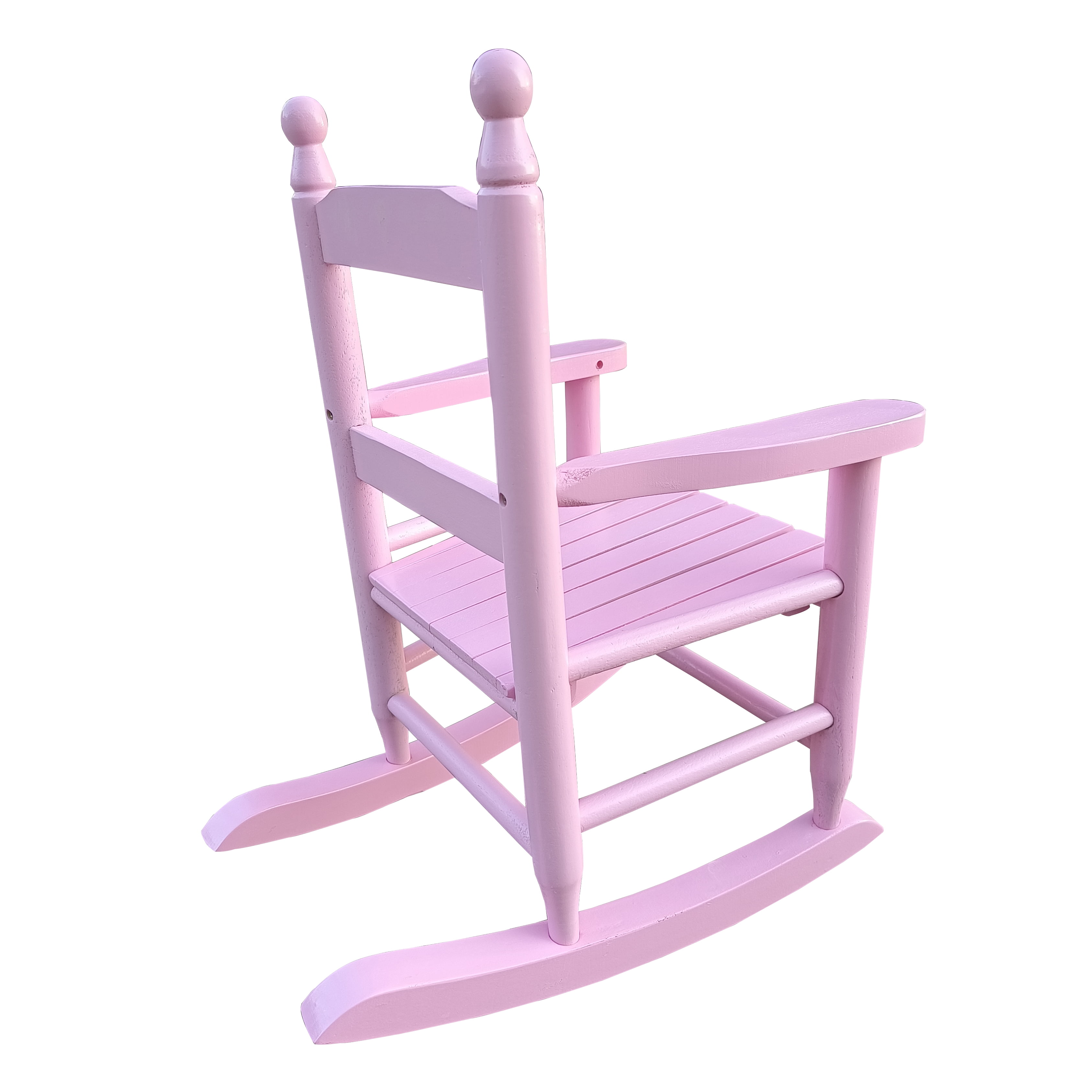 Rocking Chair,Durable Red Child’s Wooden Rocking Chair/Porch Rocker,Indoor or Outdoor,Suitable for 3-8 Years Old,light pink