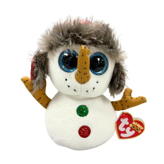 BUTTONS SNOWMAN BEANIE BOO XMAS 2018