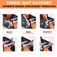 thumbnail image 6 of OPENROAD 3500LB Boat Trailer Winch - Heavy Duty Hand Winch with 32FT Orange Strap, 2-Way Ratchet & 4:1/8:1 Gear - Ideal for Boat, Truck, Trailer, RV, ATV and Jet Ski - Includes Installation Screws, 6 of 6