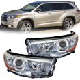 thumbnail image 4 of SEBLAFF Replacement for Toyota Highlander 2014-2016 Headlight Assembly Projector Left and Right Side Pair, 4 of 7