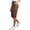 Brown, variant on Only Moment Workout Shorts Women cool silk cotton Elastic Waist Wide Leg Casual Cotton Shorts Sets Dark Purple,S