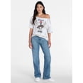 thumbnail image 2 of Coors Women's Off the Shoulder Graphic Print Tee, Sizes XXS-XXL, 2 of 5