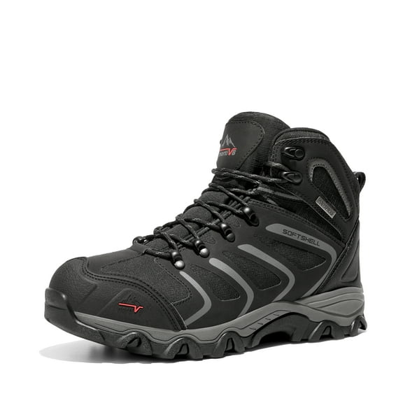 Mens Waterproof Ankle-High Hiking Boots - Lightweight Outdoor Shoes for Trekking Trails
