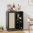 thumbnail image 6 of Dtwnek 34 Inch Wine Bar Cabinet Sideboard with Wine Racks, Buffet Storage Cabinet for Dining Room, Kitchen, Living Room, Black, 6 of 9