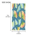 thumbnail image 4 of Ryvnso Ginkgo Biloba Leaves Oversized Beach Towel Microfiber Bath Blankets Swimming Fitness 37" x 74", 4 of 5