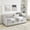 Beige, variant on Twin Size Daybed with Drawers Upholstered Tufted Sofa Bed, Button Tufted Back, Copper Nail Trim, Beige Linen, 81.5x41x30.5 inch