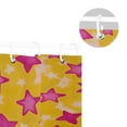thumbnail image 5 of Yayeee Shower Curtain with Hooks 72"x72" Waterproof Fabric Bathroom Hanging Decor, Large Pink Stars, 5 of 5