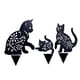 thumbnail image 1 of Estacas De Jardín Decorativas Para Gatos De Metal, 3 Uds., Silueta De Gato, Decoración De Jardín Para Adornos De Césped Al Aire Libre, Letrero De Patio Monstrate HA034495-00, 1 of 6