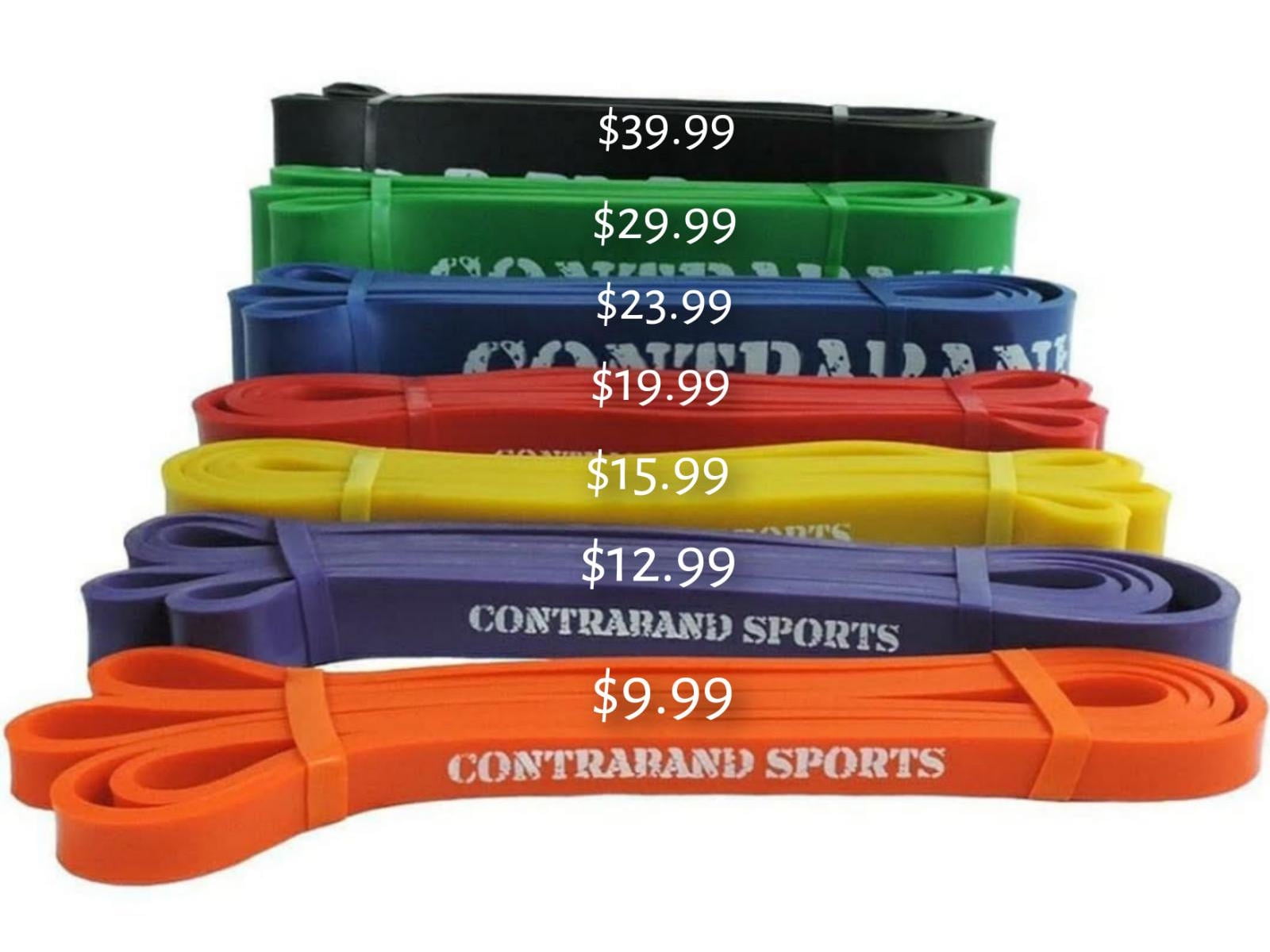 Contraband Sports 7419 Resistance Bands, Weight Lifting Bands