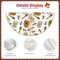 thumbnail image 3 of Rateoe Honey Pattern Christmas Tree Skirt with Ties , Christmas Tree Decorations, Farmhouse Christmas Decor Xmas Holiday Decorations-36", 3 of 6