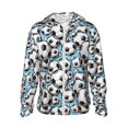 thumbnail image 1 of Fotbe Football Soccer Ball Chaqueta con Protección Solar UPF 50+ para Hombre y Mujer, Camisa con Capucha y Bolsillos-Large, 1 of 7