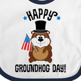 thumbnail image 4 of Inktastic Happy Groundhog Day February Boys or Girls Baby Bib, 4 of 4