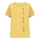 thumbnail image 5 of Fiudx Liquidación de Ofertas Flash Camiseta de Verano con Cuello Redondo y Manga Corta para Mujer, Informal, con Botones Impresos, 5 of 5