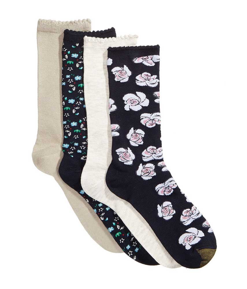 GOLDTOE Gold Toe Women 4Pack Casuals Crew Socks