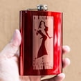 thumbnail image 3 of 8oz RED I'm Not Bad Flask L1, 3 of 3
