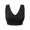Black, variant on Tinglu Plus Women Bras Wire Free Brassiere Comfy Sport Bra with Removable Pads