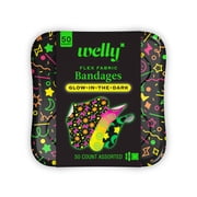 Welly Glow in the Dark Flex Fabric Bandages 50ct