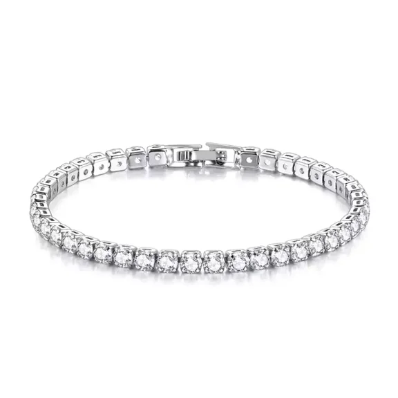 7 CT Lab created Tennis Bracelet Women’s Wedding Jewelry 925 Sterling Silver