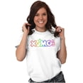 thumbnail image 5 of XOMG POP Neon Glow Rainbow Logo Women's Graphic T Shirt Tees Brisco Brands M, 5 of 5