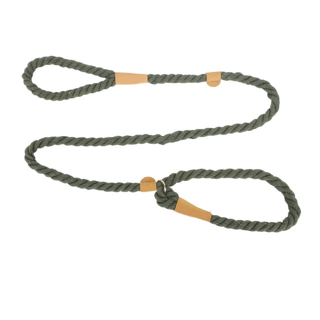 Dog Rope Leash, 5.6ft Length Elastic Long Dog Leash Round Rope Comfortable Lightweight Cotton Rope For Training Grey,Dark Green,Orange Red