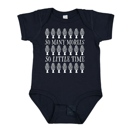 

Inktastic So Many Morels So Little Time- Mushroom Hunting Boys or Girls Baby Bodysuit