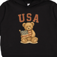 thumbnail image 3 of Inktastic Patriotic USA Teddy Bear with American Flag Toddler Hoodie, 3 of 4