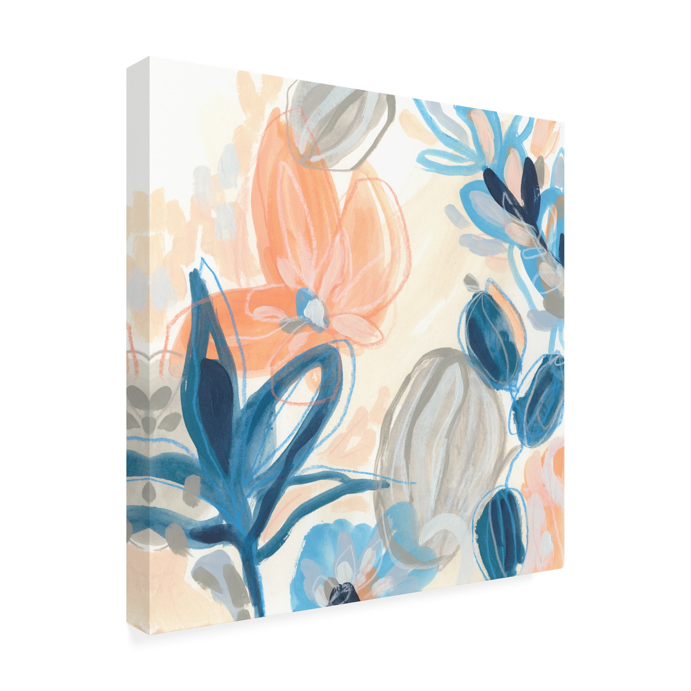June Erica Vess 'Terra Cotta Blooms I' Canvas Art