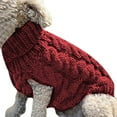 thumbnail image 2 of BGZLEU Dog Sweaters for Winter, Soft Thickening Warm Pup Dogs Shirt, Turtleneck Dog Sweaters for Small Medium Large Dogs, Double Knitting Collar for Outdoors Playing, Warm Puppy Dog Cat Clothes S, 2 of 8