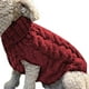 Vendredi Noir 2022 TIMIFIS Dog Sweater Dog Vêtements d'Hiver Fashiom Animaux de Compagnie Solide Hiver Dog Sweater Tricoté Chaud Sans Manches Vêtements pour Animaux de Compagnie – image 2 sur 7