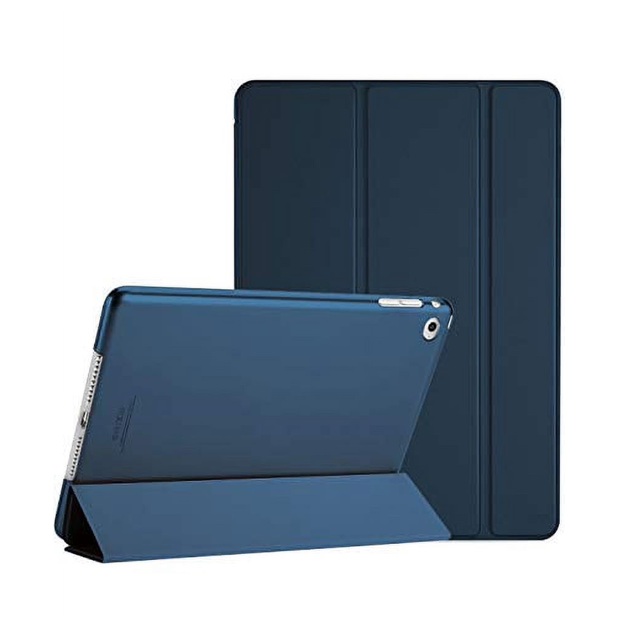 ProCase Smart Case for iPad Air 2 (2014 Release), Ultra Slim Lightweight Stand Protective Case Shell with Translucent Frosted Back Cover for Apple iPad Air 2 (A1566 A1567) -Navy