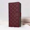 thumbnail image 2 of For Apple iPhone 12 / 12 Pro Wallet Case Magnetic Flip Cover 9-Card Slots Zipper Pocket With Detachable Shoulder Strap And Wrist Strap,Wine red,For iPhone 12 / 12 Pro, 2 of 7