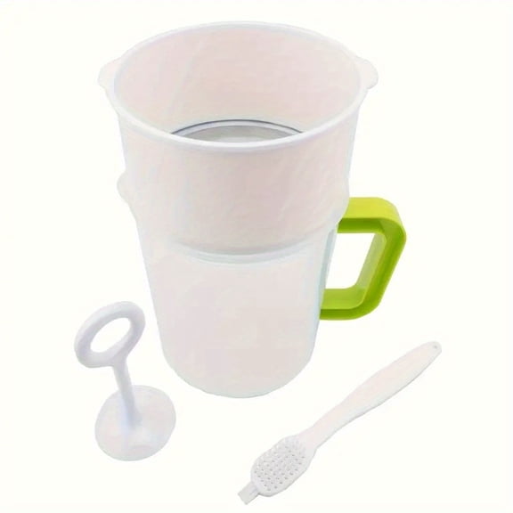 Soy Milk Maker Strainer Yogurt Strainer Oat Tea Fruit Juice and Soy Milk Filter Cup Versatile Kitchen Strainer for Nut Milk, Yogurt, Juice & Tea Filtration Kitchen Gadgets