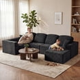 thumbnail image 3 of Homall 126" Modular Sectional Sofa U-Shaped Boneless No Assembly Required Cloud Couches with Deep Seat for Living Room, 3 of 8