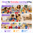 thumbnail image 7 of Letter E Plush Toy, Single Alphabet Initial Stuffed Letter for Kids, Soft ABC Plush Letter for Preschool Learning, Classroom Teaching, Kids Room Decor Gift, 7 of 7