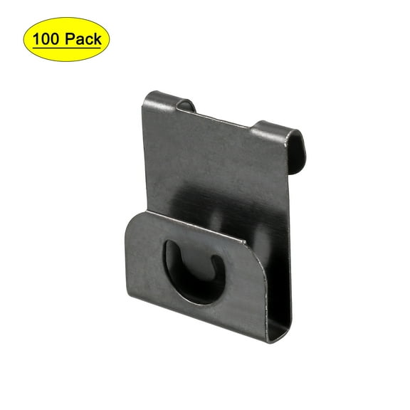 Uxcell S-shaped 0.35mm Thick Photo Frames Hanger Hooks Metal 100Pack