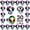 Colorful, variant on Crystal Cabinet Knobs 30 Pack, 1-3/16 inch Drawer Knobs for Dresser with Two Screws, Diamond Glass Pulls Handles Home Upgrade Spring Renovation (30mm, 30Pack, Clear-Silver)
