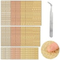 thumbnail image 1 of 18 Sheets Resin Alphabet Number Stickers, Mini Letter Number Stickers with Tweezers, Metallic Letter Sticker for DIY Crafts Scrapbooking and Greeting Cards Gold/Silver (3mm), 1 of 5