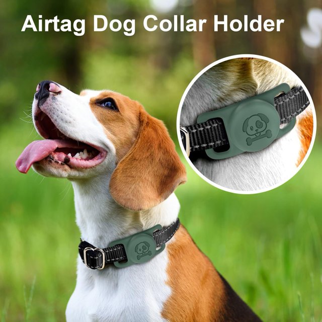 CBFFDC Waterproof Cover Full Coverage Dog Collar Holder Waterproof Silicone Protective Cover for Airtag Scratch Proof Soft