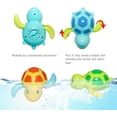 thumbnail image 2 of Juguete de baño para bebé, tortuga nadadora, bañera flotante de cuerda, juguetes para piscina, lindos juegos de agua para niños, niñas, 3 piezas, 2 of 5