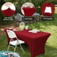 thumbnail image 2 of Mantel ABCCANOPY Spandex de 6 pies rojo para mesas rectangulares, 2 of 6