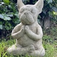 thumbnail image 3 of Estatua de perro de meditación Buda Tranquilidad y paz, perfecta para tu jardín de hadas., 3 of 5