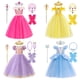 thumbnail image 2 of Disney vestido de princesa Aurora Belle para niñas, disfraz de Rapunzel, ropa de fiesta de cumpleaños para niños, Cosplay de carnaval, Blancanieves, Cenicienta, 2 of 5
