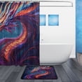 thumbnail image 2 of Bathroom Sets Curtain and Rug Sets 23.6x15.7 in Non-Slip Mat and 66x72 in Shower Curtain for Home Bath Dcor Vibrant Colors Dragon, 2 of 7