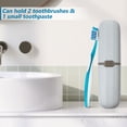thumbnail image 3 of FONDOTIN 2Pcs Plastic Toothbrush Case for Sealing and Portable Storage, 3 of 6