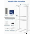thumbnail image 6 of Clothes Dryer, 1600W-110V Portable Clothes Dryer, 67Inch-3 Tier Foldable Clothes Dryers Rack, Energy Saving Portable Dryer for Apartment, Indoor, Travel, RV, 6 of 7